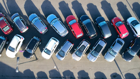 Lines of Used Cars