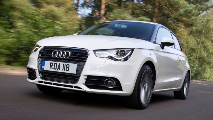 White Audi A1 Exterior Front Driving