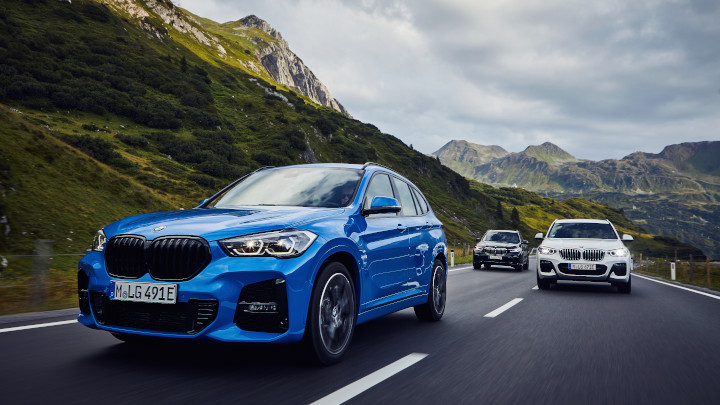 BMW SUV Line up On Road