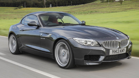 Grey BMW Z4 Exterior Front Driving
