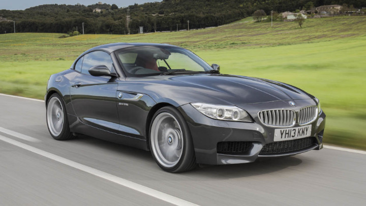 Grey BMW Z4 Exterior Front Driving