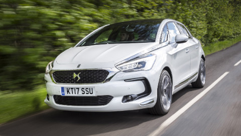 White DS 5 Exterior Front Driving
