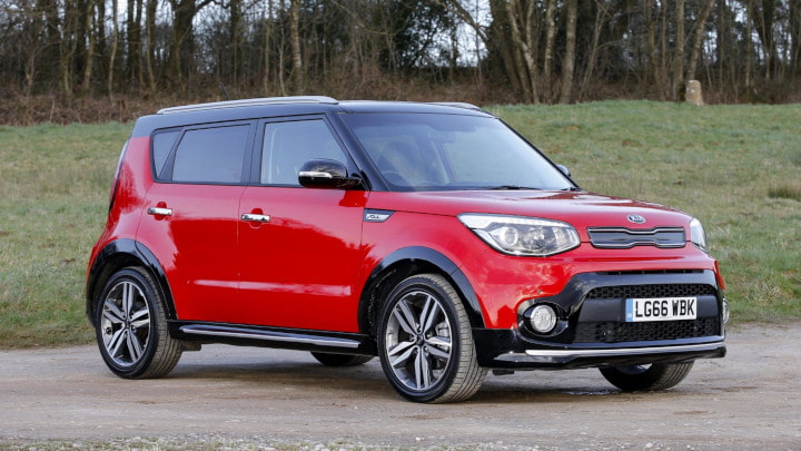 Red Kia Soul Exterior Front Static
